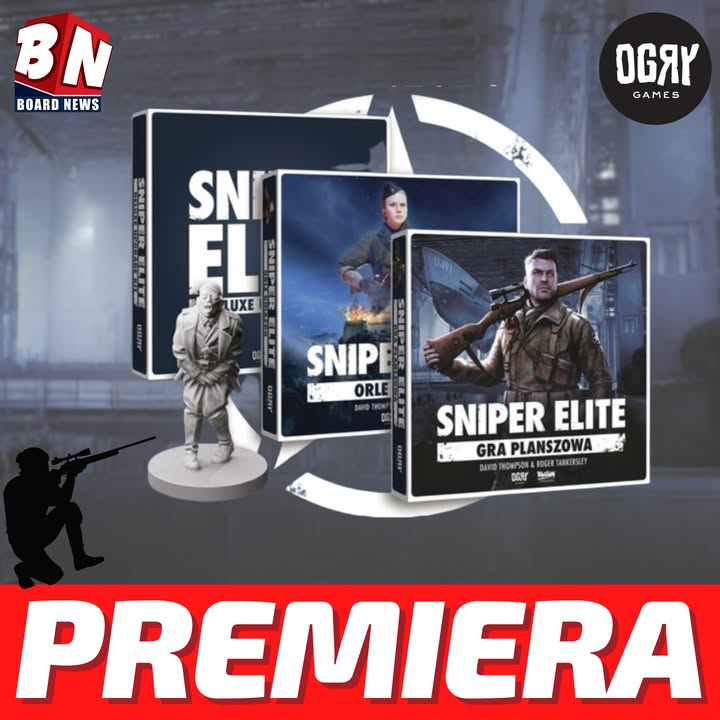  Ogry Games – Sniper Elite Gra Planszowe; Orle Gniazdo, Wersja Deluxe 