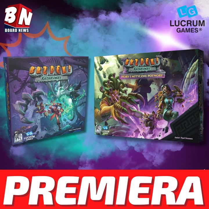 Lucrum Games – Brzdęk Katakumby oraz dodatek Nory i mityczne potwory