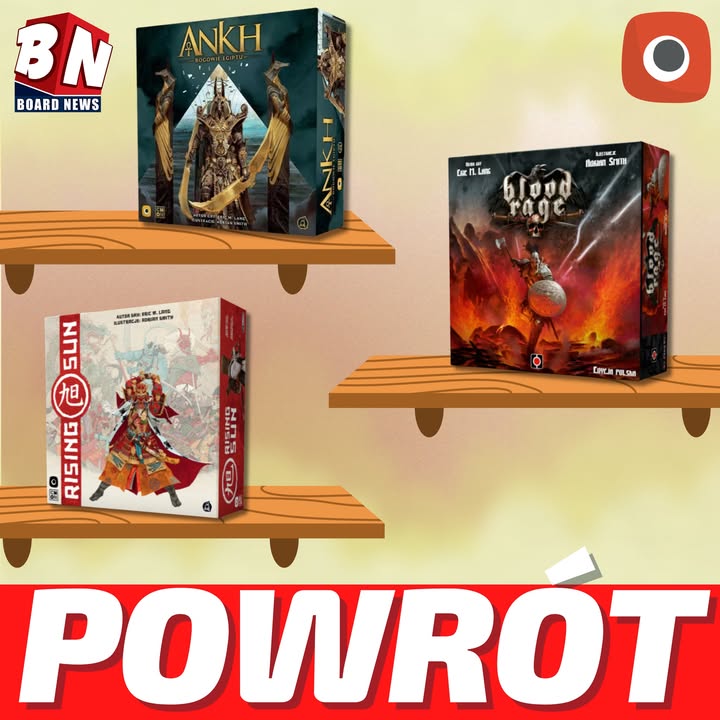 Portal Games – Ankh, Blood Rage i Rising Sun