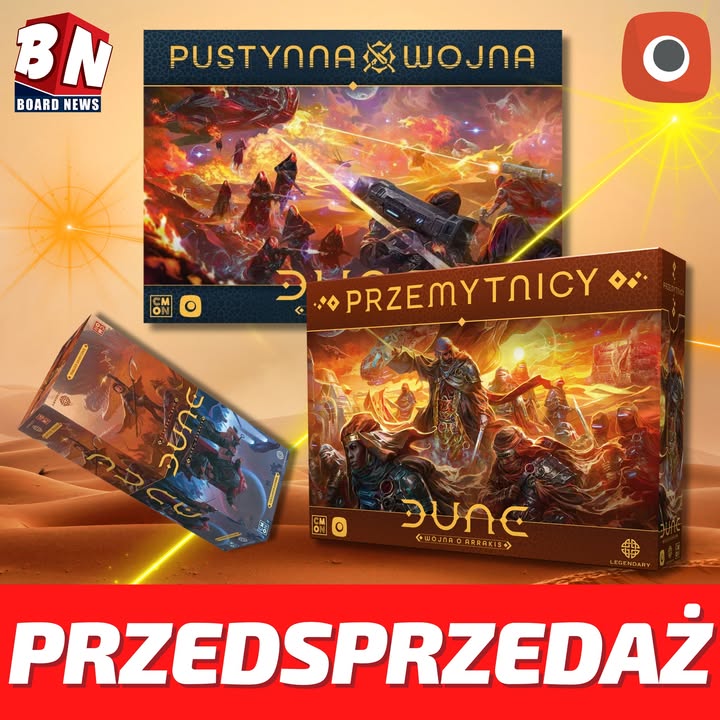 Portal Games – Dune: Wojna o Arrakis – Pustynna Wojna, Przemytnicy, Moduły i ulepszenia, mata oraz plastikowe tokeny