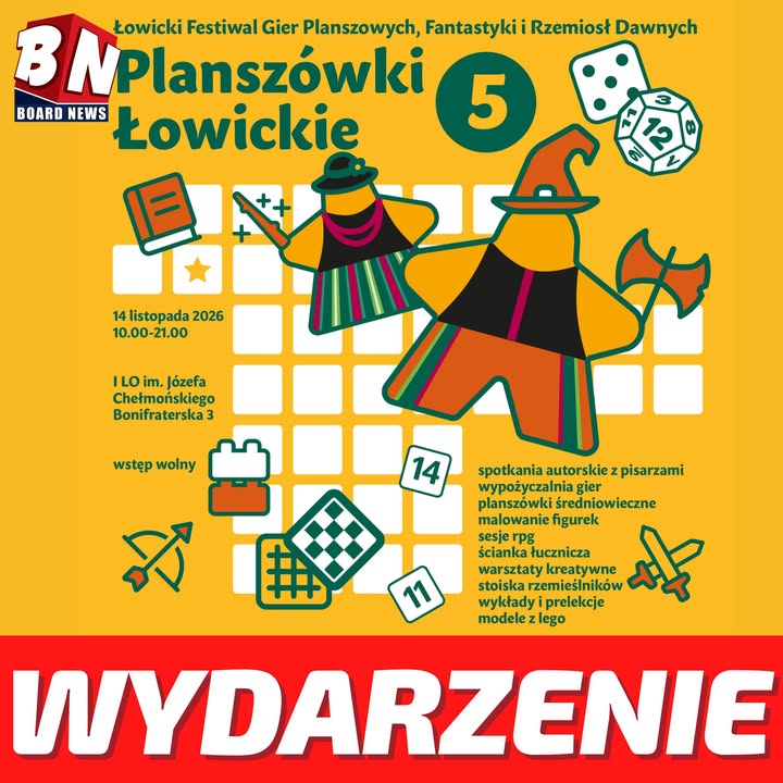 Wydarzenie – V Planszówki Łowickie