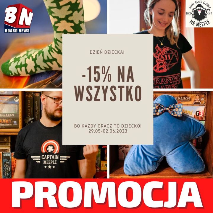 Mr Meeple Board Games Clothes - Promocja na Dzień Dziecka