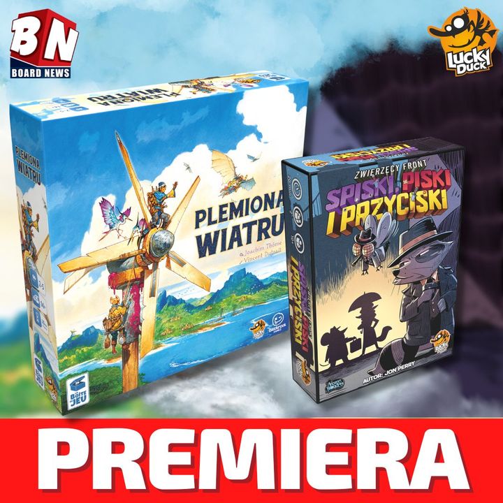 Lucky Duck Games - Plemiona Wiatru i Zwierzęcy Front: Spiski, piski i przyciski 