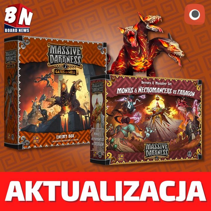 Portal Games - Massive Darkness 2 Gates of Hell oraz Mnich i Nekromanta