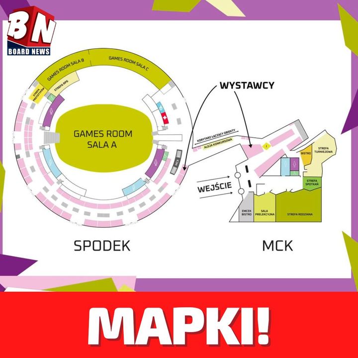 Planszówki w Spodku - Mapki 