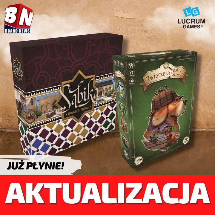 Lucrum Games - Gry planszowe Sabika i Zwierzęta z Baker Street