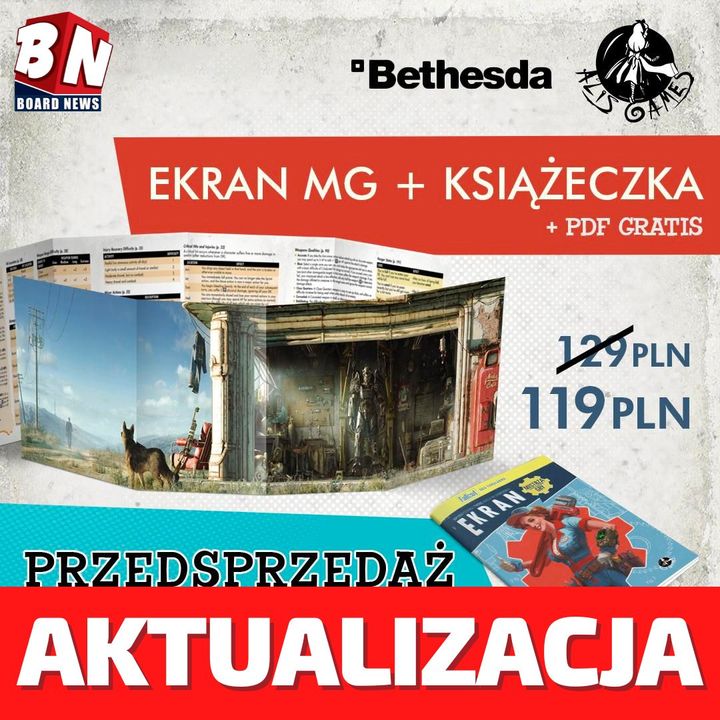 Fallout - Ekran MG + Książeczka i darmowy plik PDF
