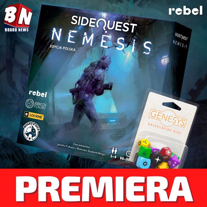 Rebel - SideQuest: Nemesis oraz Zestaw kostek narracyjnych do Genesys RPG 