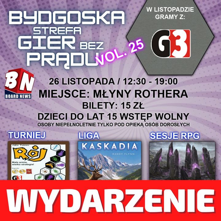 Wydarzenie - Bydgoska Strefa Gier Bez Prądu vol.25