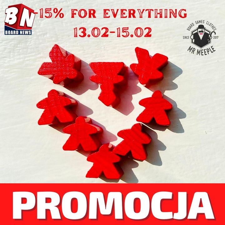 Mr Meeple Board Games Clothes - Promocja walentynkowa