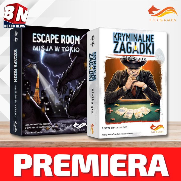 Fox Games Escape Room: Misja w Tokio oraz Kryminalne Zagadki: Wielka Gra