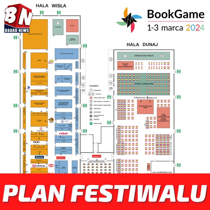 Wydarzenie - BookGame Kraków - Plan targów