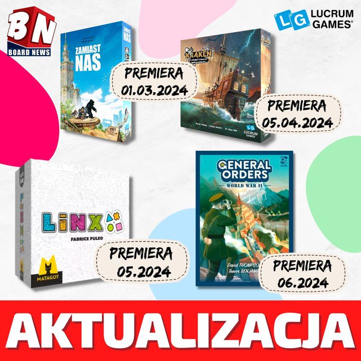 Lucrum Games - Zamiast Nas, Kraken, Linx oraz Na rozkaz