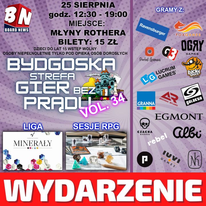 Wydarzenie - Bydgoska Strefa Gier Bez Prądu vol.34