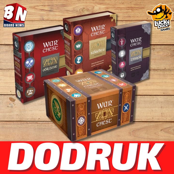  Lucky Duck Games - Dodruk War Chest + dodatki: Oblężenie, Szlachta, Zmrok 