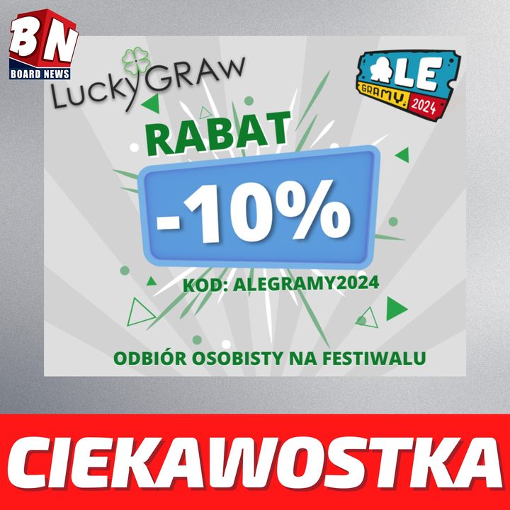  Lucky Graw – 10% rabat 